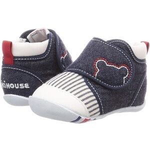 EUC Miki House My First Walker Toddler Shoes Navy Blue size 13.5cm